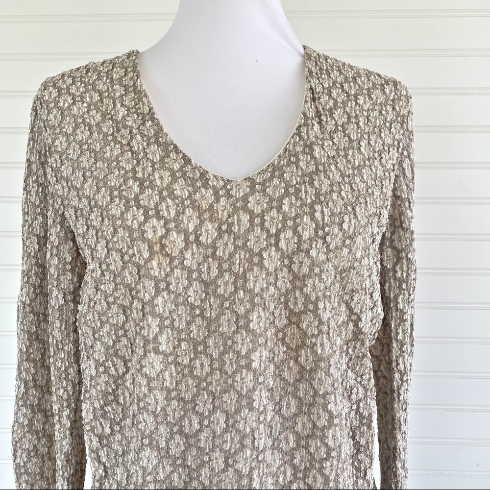 White House Black Market Blouse Size Large - Picture 3 of 10